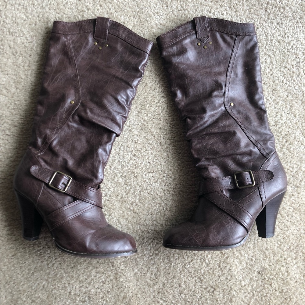 9.5 Brown Calf Length Boot